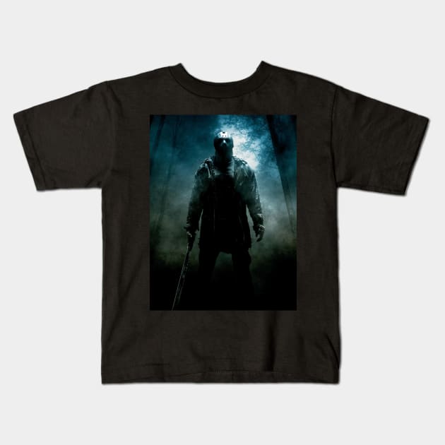 Friday the 13th 2009 Movie Poster Kids T-Shirt by petersarkozi82@gmail.com